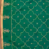 Verdian Green Handloom Organza Dupatta with Hand Embroidered Gota & Zardozi Work with couturecraze. Handmade in India. Elegant traditional attire, priced at ₹15,999. Perfect for festive occasions.