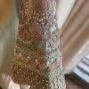Mint green embroidered kurta with pastel beads and detailed sleeves from CoutureCraze