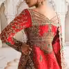 CoutureCraze red bridal lehenga with heavy gold embroidery, designer blouse, and embroidered dupatta