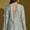 Back view of Sage Green Tissue Silk Kurta Set