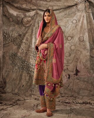 Red Hand-Embroidered Kurta Salwar Set | Designer Ethnic Wear